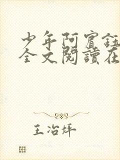 少年阿宾钰慧篇全文阅读在线