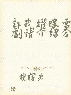 许我耀眼电视剧剧情介绍分集