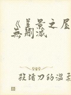 《美景之屋6》无删减封面