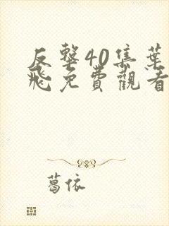 反击40集叶宇飞免费观看第9集