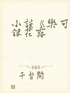 小说《乐可》金银花露封面