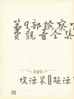 第9部检察官免费观看全集