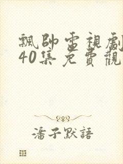 飘帅电视剧全集40集免费观看