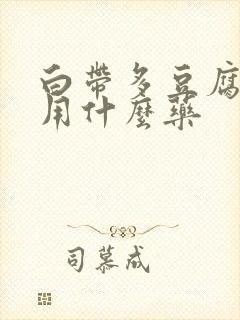 白带多豆腐渣样用什么药