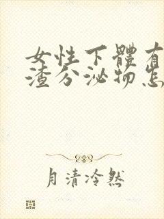 女性下体有豆腐渣分泌物怎么办