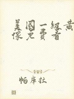 美国一级黄色录像免费看封面