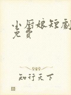 小厨娘短剧全集免费封面