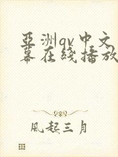 亚洲qv中文字幕在线播放一区