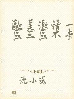 欧美激情一区二区三区不卡视频