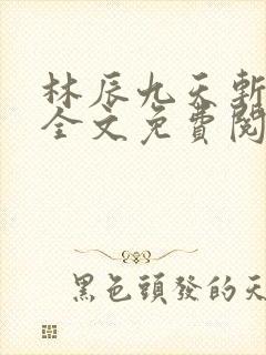 林辰九天斩神诀全文免费阅读笔趣阁封面