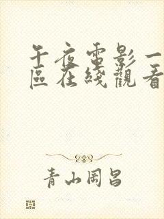 午夜电影一区二区在线观看