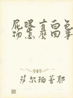 屁眼有白色分泌物怎么回事