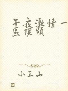 午夜激情一区二区视频