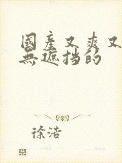 国产又爽又黄又无遮挡的