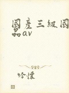 国产三级国产精品av