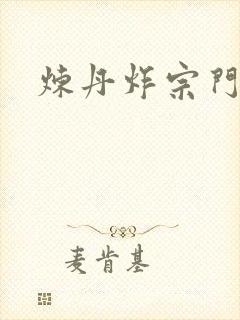 炼丹炸宗门小说