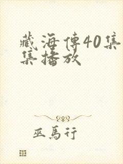 藏海传40集全集播放