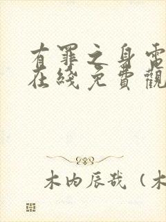 有罪之身电视剧在线免费观看