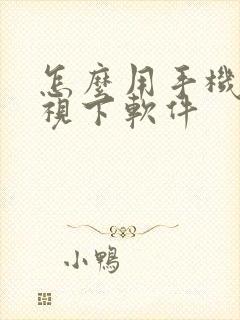 怎么用手机在电视下软件