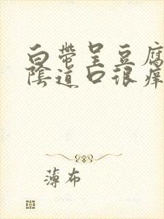 白带呈豆腐渣状阴道口很痒封面