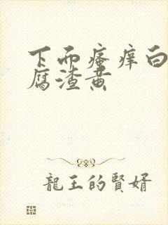 下面瘙痒白带豆腐渣黄封面