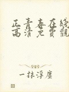 正青春在线观看高清免费观看