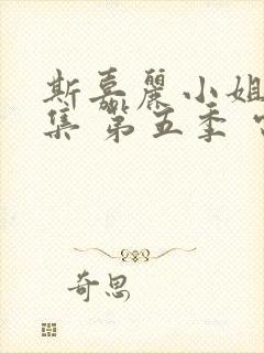 斯嘉丽小姐探案集 第五季 电视剧