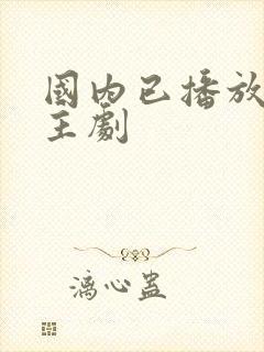 国内已播放双男主剧