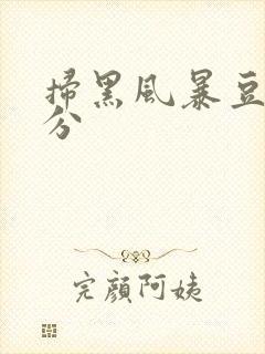 扫黑风暴豆瓣评分封面