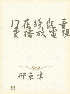 17在线观看免费播放电视剧大全