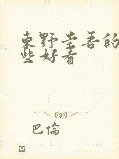 东野圭吾的书哪些好看