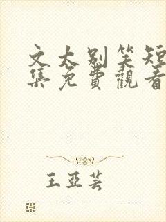 文太别笑短剧全集免费观看