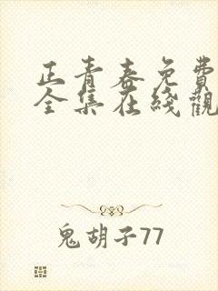 正青春免费观看全集在线观看