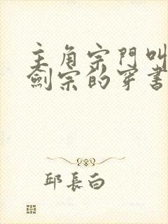 主角宗门叫玄天剑宗的穿书小说