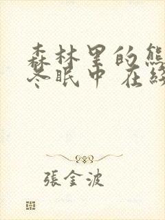 森林里的熊先生冬眠中 在线观看