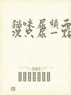 猫咪尿频而且每次只尿一点尿血封面