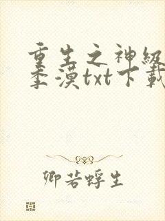重生之神级兵王季漠txt下载