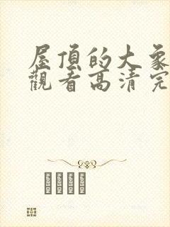 屋顶的大象在线观看高清完整版封面