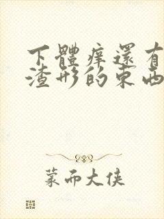 下体痒还有豆腐渣形的东西