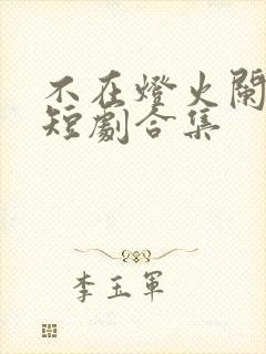 不在灯火阑珊处短剧合集封面