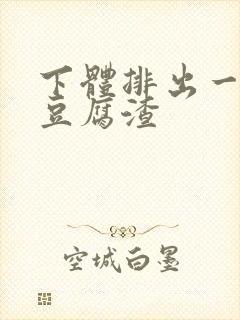 下体排出一坨坨豆腐渣封面