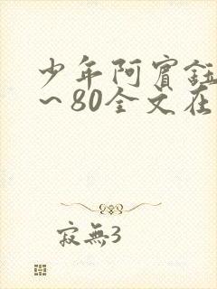 少年阿宾钰慧1～80全文在线阅读