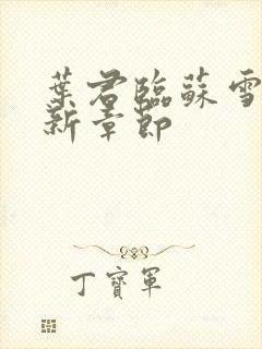 叶君临苏雪儿最新章节