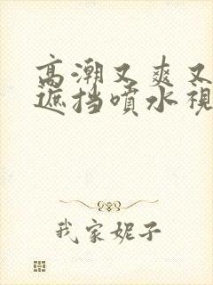 高潮又爽又黄无遮挡喷水视频