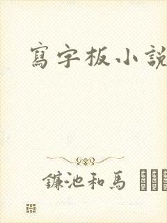 写字板小说封面