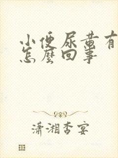 小便尿黄有泡沫怎么回事