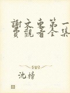 谢文东第一季免费观看全集高清