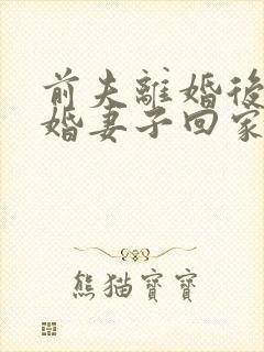 前夫离婚后带新婚妻子回家封面