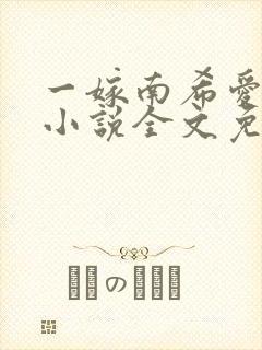 一嫁南希爱终生小说全文免费阅读