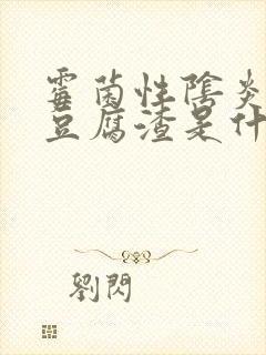 霉菌性阴炎白色豆腐渣是什么